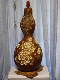 ひょうたんと竹ランプ「和みの灯り展」