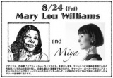 A STORY OF JAZZ in 横浜 Mary Lou Williams