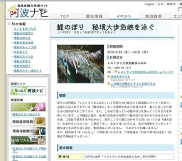 鯉のぼり 秘境大歩危峡を泳ぐ