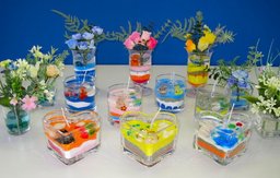 「アートジェルフラワー＆ジェルキャンドル」夏休み最後の手作りオブジェ体験