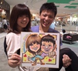 のんのんデザインによる「期間限定似顔絵ショップオープン」