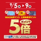 WAONポイント・ときめきポイント5倍！！