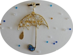 傘のブローチづくりワークショップ