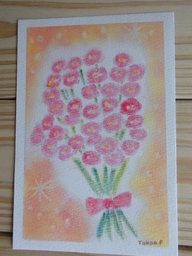 小さな夏のパステル画展　2018　3色パステル画寺子屋とみんなの1周年祝展