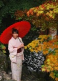 郡上八幡城　紅葉と着物モデル撮影会