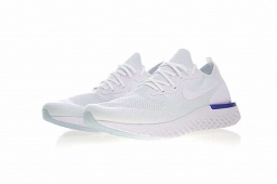  ナイキ エピック リアクト フライニット NIKE EPIC REACT FLYKNIT AQ0067-100 ホワイト/ブルー...