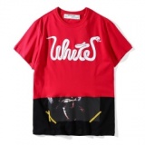 センスを格上げオフホワイトOFF-WHITE Tシャツコーデメンズレディース切り替えデザイン綿コット...