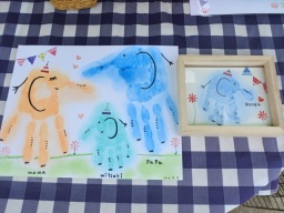赤ちゃんおひるねアート＆パステル手形アートコラボ撮影会