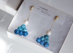 大人「糸100%、なパーツでつくる、耳飾り」ワークショップ