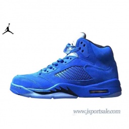 ナイキ エア ジョーダン 5 136027-401 AIR JORDAN 5 RETRO"Blue Suede" Game Royal/Black ゲー...