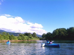 なべくら高原・森の家　初心者OK！春一番カヌー