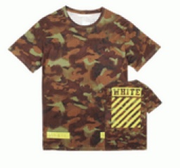 2017お得最新作 お買得おしゃれ迷彩 Tシャツ メンズOff-White オフホワイト半袖 Tシャツ