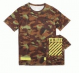 2017お得最新作 お買得おしゃれ迷彩 Tシャツ メンズOff-White オフホワイト半袖 Tシャツ