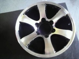 プラド純正アルミホイール インセット加工　17インチアルミ インセット加工