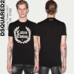 絶大な人気を誇る 2017春夏 ディースクエアード DSQUARED2 半袖Tシャツ 3色可選_通販