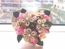 バレンタインテーブルフラワー<木の実とブリヨンワーク>+ランチ会★