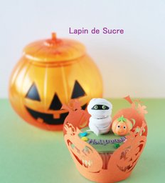 ハロウィンカップケーキ！！ミイラモンスターをデコレーション