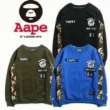 数に限りがある 2016春夏 a bathing APE ベイシングエイプ メンズ プルオーバーパーカー 3色可...