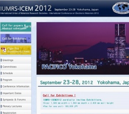 IUMRS-ICEM2012/第22回日本MRS学術シンポジウム