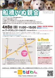 4月8日ちばわん『船橋いぬ親会』開催のご案内