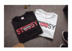春夏お買い得大人気STUSSY X SUPREME シュプリーム tシャツ ロゴ 半袖 カットソー トップス 綿 ...
