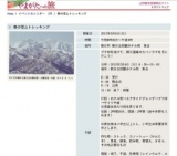 春の雪山トレッキング