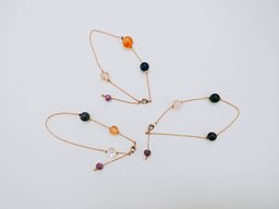 ランジュ ドゥ ルミエール主催　天然石を使用したアンクレット製作