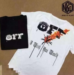 2016-17春夏新作 Off-White オフホワイト コピー 人気 半袖 Tシャツ コットン クルーネック ブ...