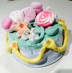 なつやすみ工作　スィーツ貯金箱