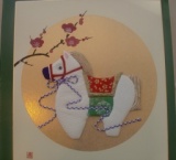 2014 午年の色紙作り「春駒の押絵」