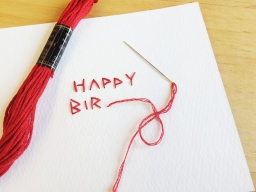 紙ししゅうの会 〜バースデーカードをつくろう〜