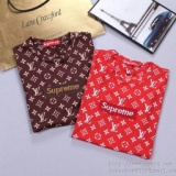 数量限定格安SUPREME シュプリーム ヴィトン コピー コラボ tシャツ 総柄 プリント 半袖 カット...