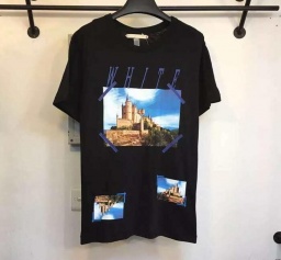 2017春夏新作 Off-White オフホワイト コピー 激安 半袖 Tシャツ メンズ プリント ブラック ホ...