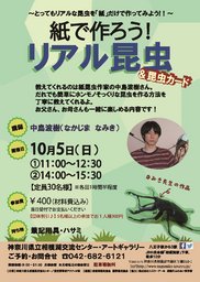 紙で作ろう！リアル昆虫