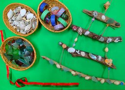 クリスマスに飾ろう タペストリーツリー作り