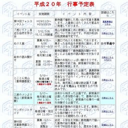 平成20年度冬期開園