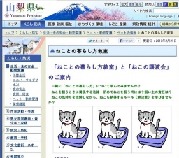 「猫との暮らし方教室」と「猫の譲渡会」