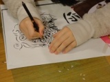 体験コーナー「切り紙で正月飾りを作ろう」