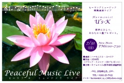 ヒーリングミュージック即興演奏ライブ「Peaceful Music Live」@カフェロイム