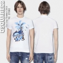 首胸ロゴ 2016春夏 DSQUARED2 ディースクエアード 半袖Tシャツ 2色可選