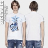 首胸ロゴ 2016春夏 DSQUARED2 ディースクエアード 半袖Tシャツ 2色可選