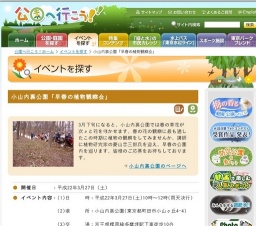 早春の植物観察会