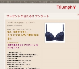 トリンプ ブラ　プレゼント