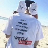 春夏新作の爽やかなシュプリーム、Supremeのロゴ付き黒、白2色メンズ半袖シャツ