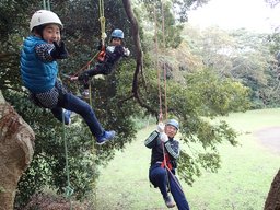 ツリーイング＆森のターザン遊び