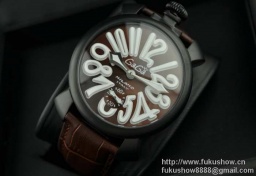 GaGaMILANO ガガミラノ腕時計 日本製クオーツ ホワイト インデックス ケース 2針 機械式（手巻...