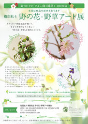 樹脂粘土 野の花・野草アート展