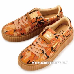 プーマ フェンティ リアーナ クリーパーRihanna x PUMA Suede Creeper CAMO ORANGE/ORANGE/OATM...