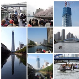 日本橋クルーズと東京スカイツリー船上見学