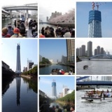 日本橋クルーズと東京スカイツリー船上見学